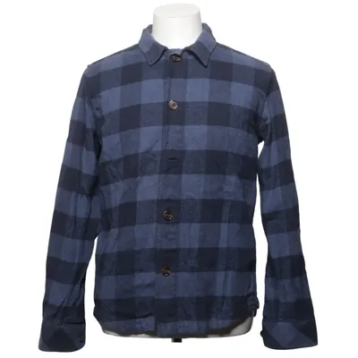 Skjortejakke (Blå, Grå) fra Knowledge Cotton Apparel Bomuld