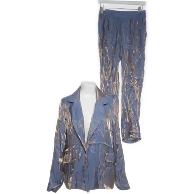 Kostym (Blå, Guldfärgad) från Shein Bomull, Polyester