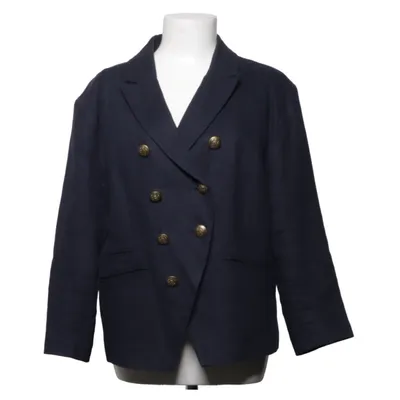 Blazer (Blue) from Flash Woman Linen, Polyester, Viscose