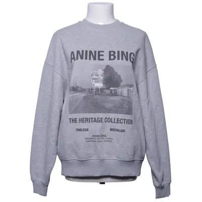 Collegetröja (Grå) från Anine Bing Bomull, Polyester