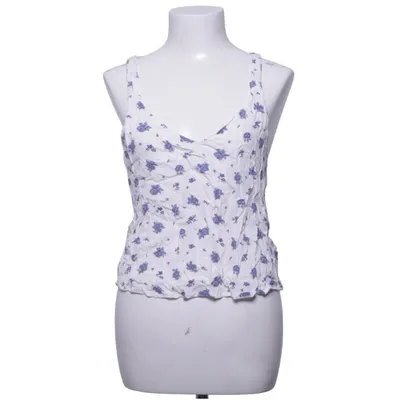 Crop top (Blanc, Bleu) de Sézane Viscose