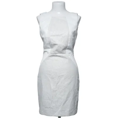 Dress (White) from Naf Naf Acetate, Cotton, Elastane, Metallic fiber, Polyester