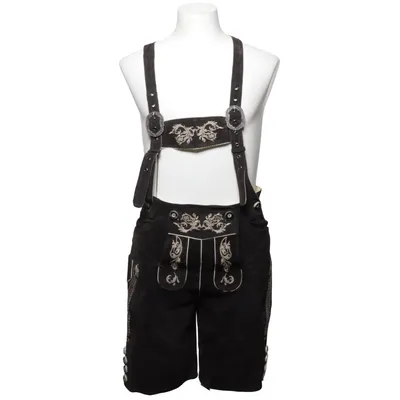 Lederhosen (Svart, Vit) från Morena Skinn, Polyester