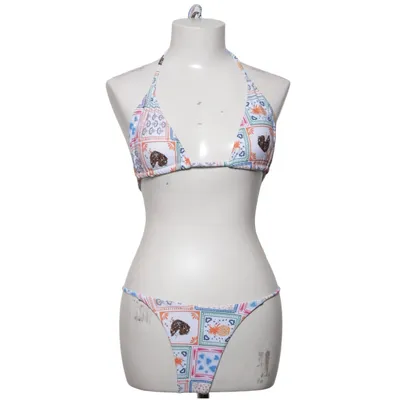 Bikini (Wit, Meerkleurig) Elastaan, Polyester