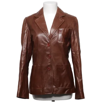 Läderkavaj (Brun) från Hollies Stockholm Skinn, Polyester