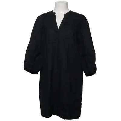 Jurk (Zwart) van H&M Premium Quality Katoen, Linnen