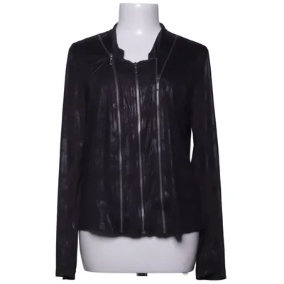 Jacket (Black) from Luxzuz Elastane, Polyester