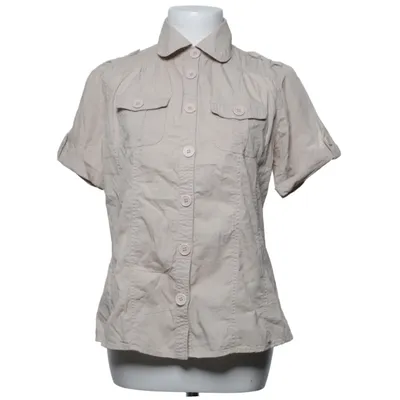 Kurzarmhemd (Beige) von ClaMal Baumwolle