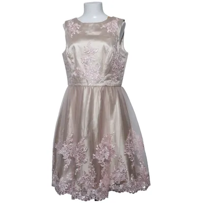 Cocktailjurk (Beige, Roze) van Apart Glamour Elastaan, Polyester