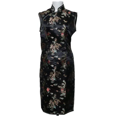 Cheongsam (Zwart, Meerkleurig) van Golden Dragon