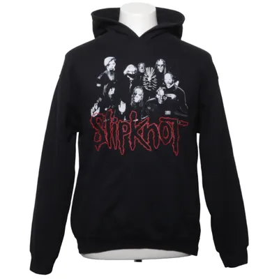 Huvtröja (Svart) från Gildan Bomull, Polyester