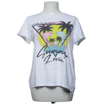 T-shirt (White, Multicolored) from FB Sister Cotton