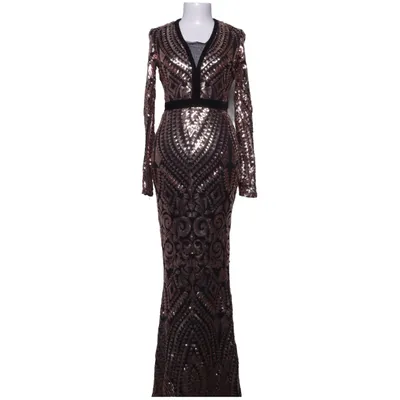 Robe de soirée (Noir, Or) de Goddiva Polyester