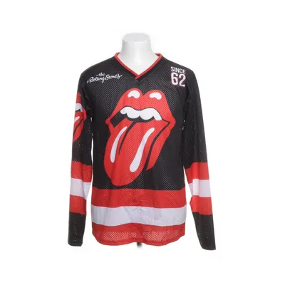 Hockeytröja (Svart, Röd, Vit) från The Rolling Stones Polyester