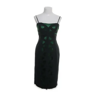 Jurk (Zwart, Groen) van Karen Millen Elastaan, Polyester, Zijde