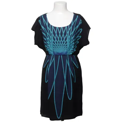 Jurk (Zwart, Blauw) van Tibi Polyester, Zijde