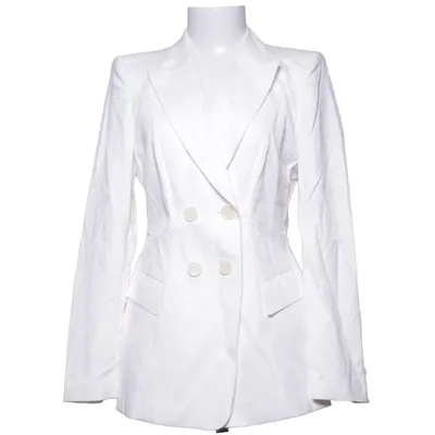 Blazer (Hvid) fra Strenesse Gabriele Strehle Bomuld, Cupro, Elastan