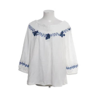 Topp (Vit, Blå) från Desigual Bomull, Polyester