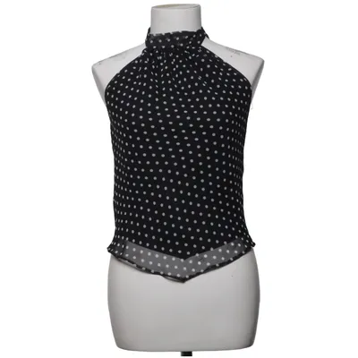Halterneck top (Sort, Hvid) fra Atmosphere Polyester