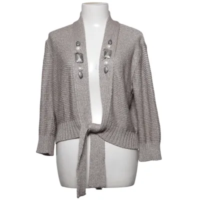 Wrap cardigan (Gray) from Skovhuus Acrylic, Polyamide