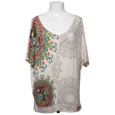 T-shirt (Beige, Multicolored) from Desigual Viscose