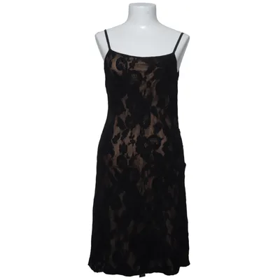 Dress (Black, Beige) from Turnover Acetate, Cupro, Polyamide, Wool