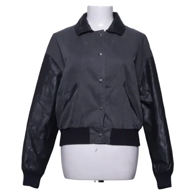 Bomberjakke (Vintage 1980s) fra Avon Bomuld, Læder, Nylon, Polyester