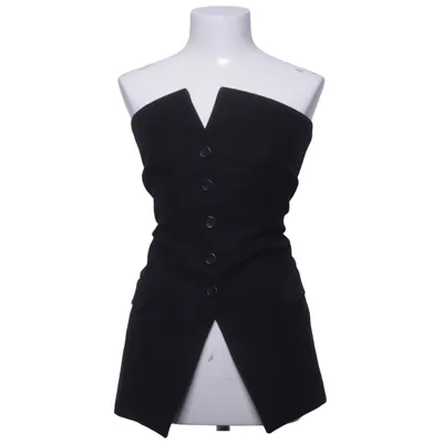 Tube top (Black) from Our Legacy Cotton, Cupro, Leather