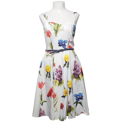 Kleid (Weiß, Mehrfarbig) von Closet London Baumwolle, Elasthan