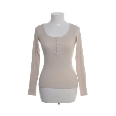 Henley T-shirt (Beige) fra H&M Basic Bomuld, Elastan