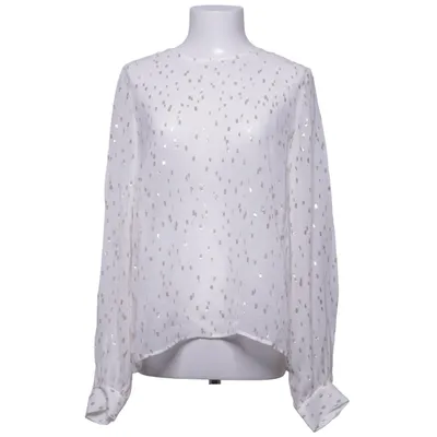 Blouse (White) from STOCKH LM Metallic fiber, Silk
