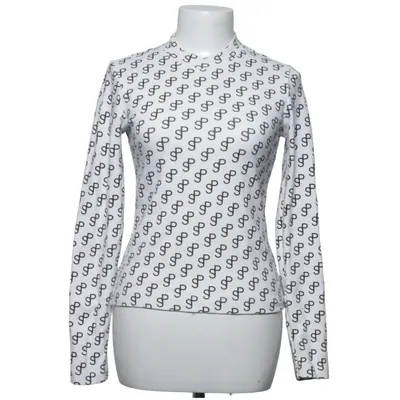 Long sleeve T-shirt (White, Black) from Saks Potts Cotton