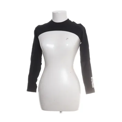 Crop top (Zwart) van Iets Frans Elastaan, Polyamide