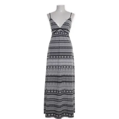 Maxi dress (Black, White) from Amisu Elastane, Polyester, Viscose
