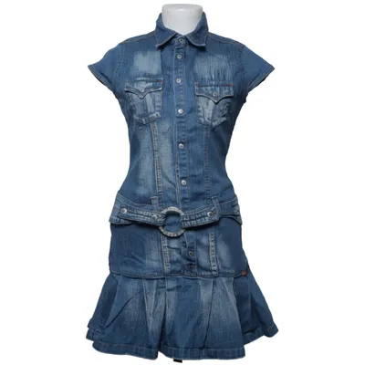 Robe en jean (Bleu) de 10 Feet Coton, Élasthane