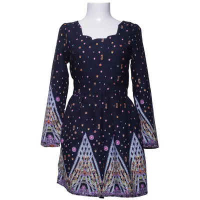 Dress (Blue, Multicolored) from Classic Collection Silk