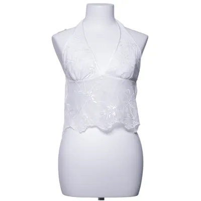 Neckholder Top (Weiß) von Stradivarius