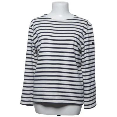 T-shirt à manches longues (Bleu, Blanc) de Saint James Coton