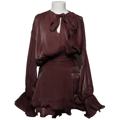 Cocktail dress (Ruched Waist Ruffle Mini Dress) from NA-KD Polyester
