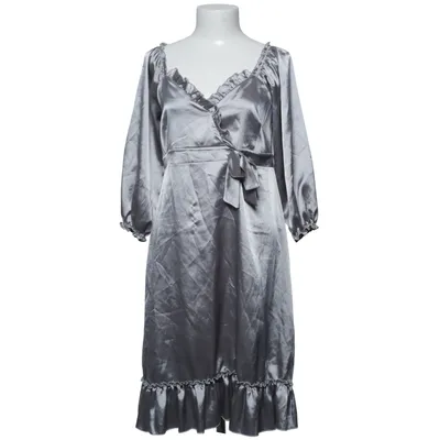 Wrap dress (Gray) from Smooph Elastane, Polyamide, Polyester