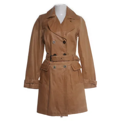 Leren jas (Beige) van Orsay Polyester, Leer