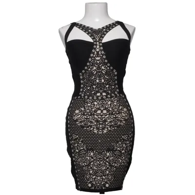 Cocktailjurk (Zwart, Beige) van F&P Katoen, Polyester