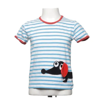 T-shirt (Blå, Vit, Röd) från Lipfish Elastan, Ekologisk bomull, Polyester