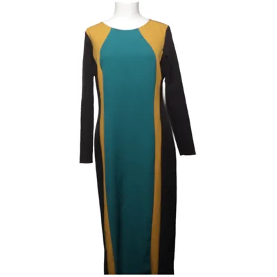 Robe longue (Noir, Bleu, Jaune) de Almatrichi Élasthane, Polyester