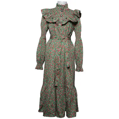 Maxikleid (Grün, Rot, Weiß) von Notes du Nord Baumwolle, Elasthan, Nylon