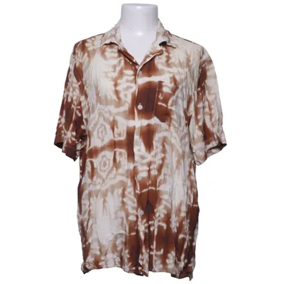 Short sleeve shirt (Brown, White) from Oas Viscose
