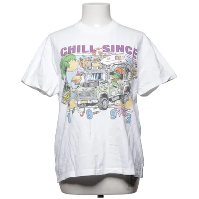 T-shirt (Vit, Flerfärgad) från Brandy Melville Bomull