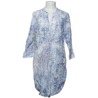 Blousejurk (Blauw, Wit) van Pearl Linnen