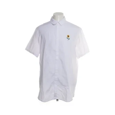 Kortärmad skjorta (Vit) från Shein Bomull, Polyester