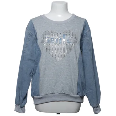 Sweatshirt (Grau, Blau) von Venessa Nucci Baumwolle, Elasthan